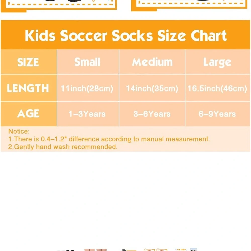 ⚡️ NIP Black White 2 Pairs Soccer Socks Size L (6-9 years)